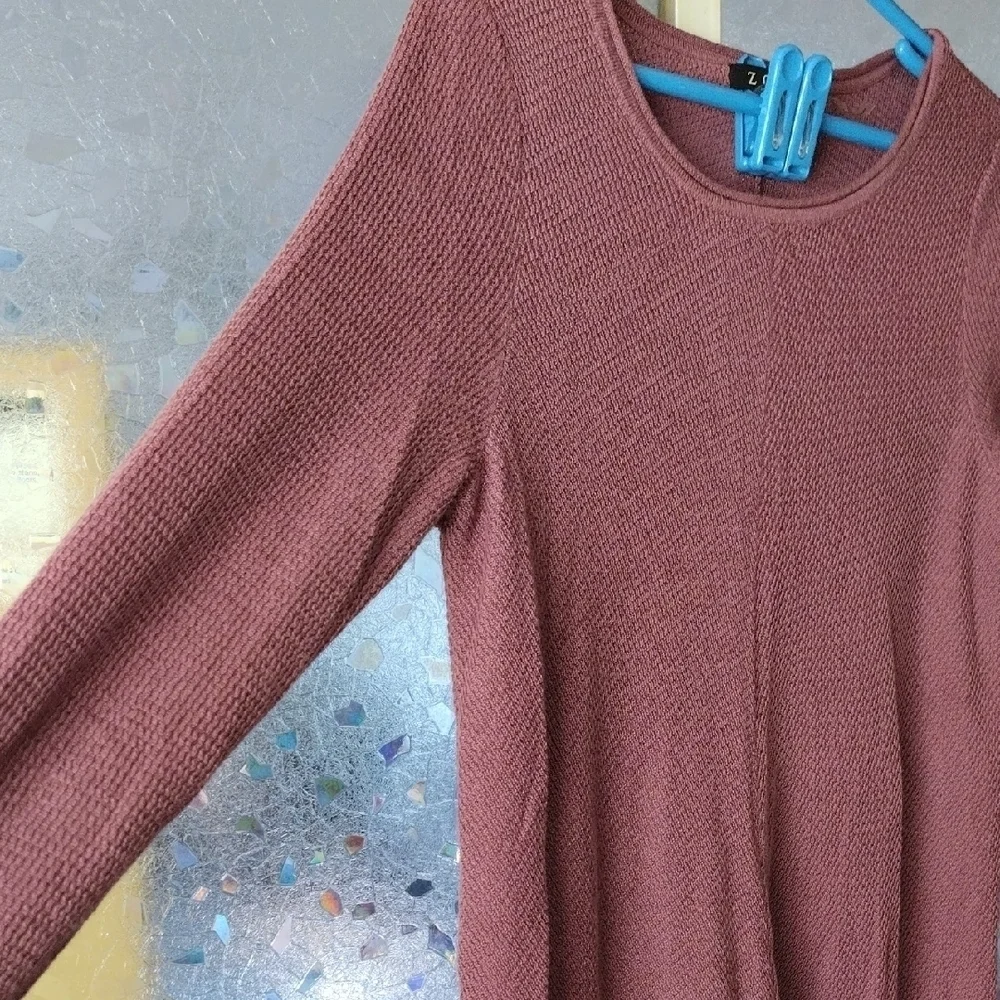 Zozo Burgundy Knit Top - Picture 5 of 8